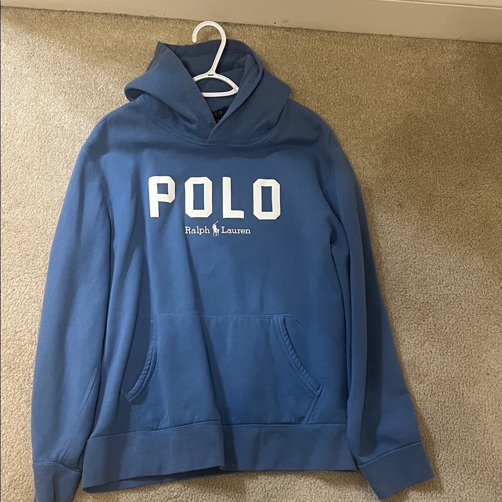 Polo by Ralph Lauren Men's Blue Pullover Hoodie